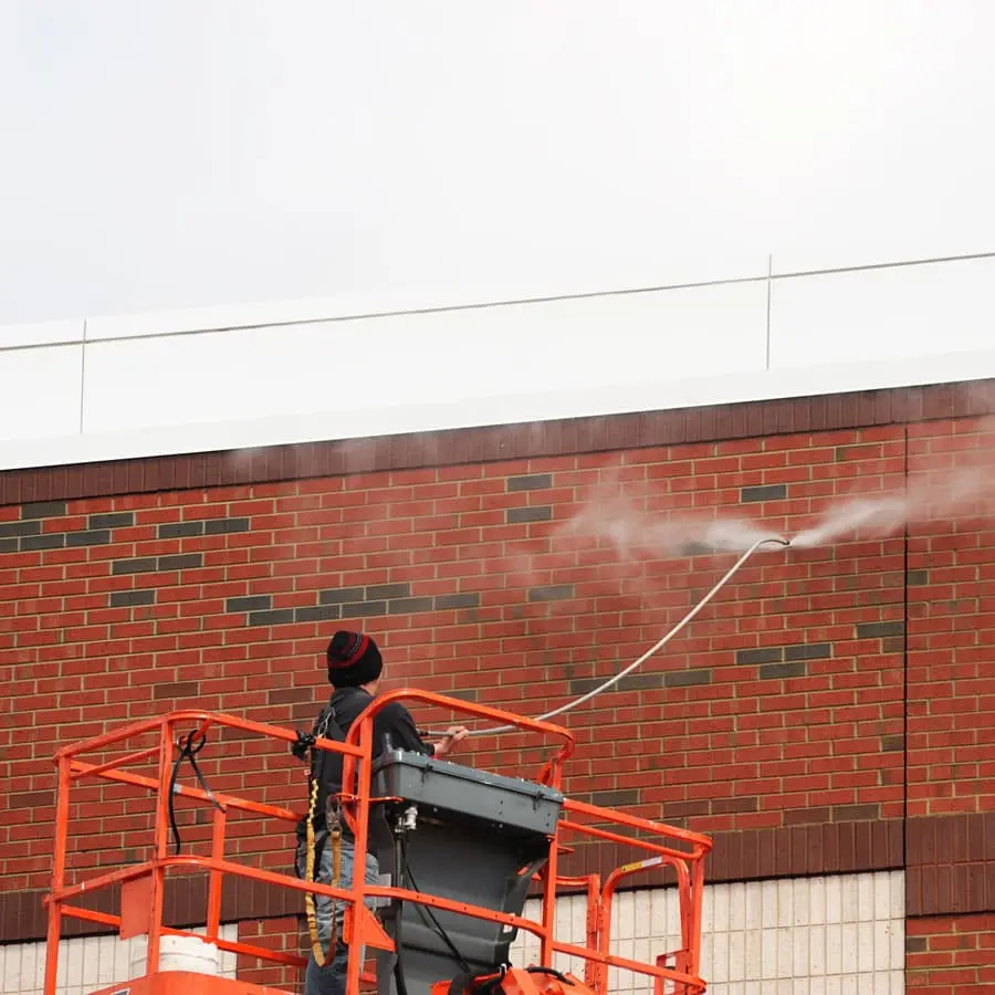 Commercial Exterior Painting at Samar Masonry