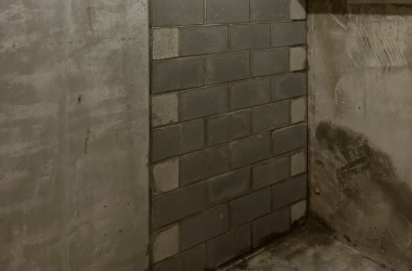 Basement Side Entrance block work