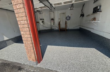 Tuckpointing floor epoxy